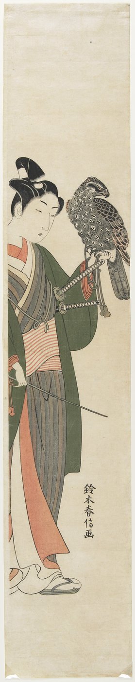Sokolnik, 1769-1770 autorstwa Suzuki Harunobu