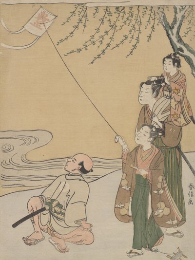 Latawiec, ca. 1766 r., ok. 1766 r. 1766. autorstwa Suzuki Harunobu