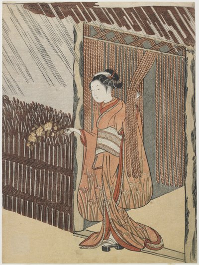 Mitat poety O_ta Do_kan, 1766-1767 autorstwa Suzuki Harunobu