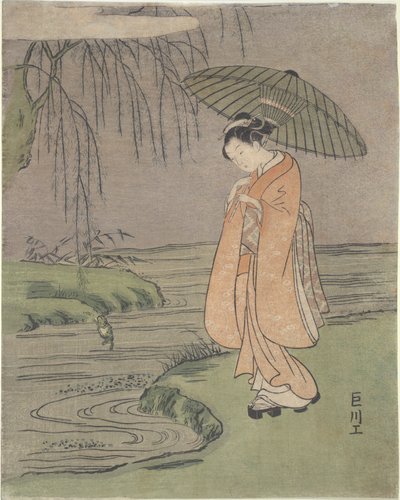 Parody of Ono no Tofu autorstwa Suzuki Harunobu