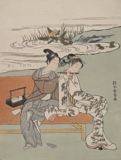 parodia cesarza X U An Zong i yang GUI non autorstwa Suzuki Harunobu
