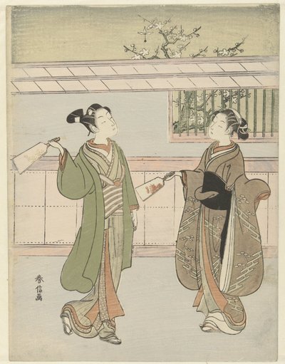 gra w wolant autorstwa Suzuki Harunobu