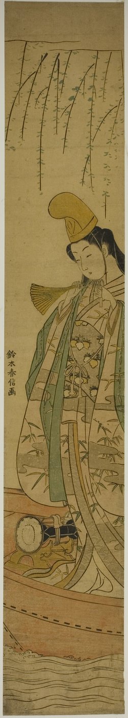 Tancerka Hakubyo autorstwa Suzuki Harunobu