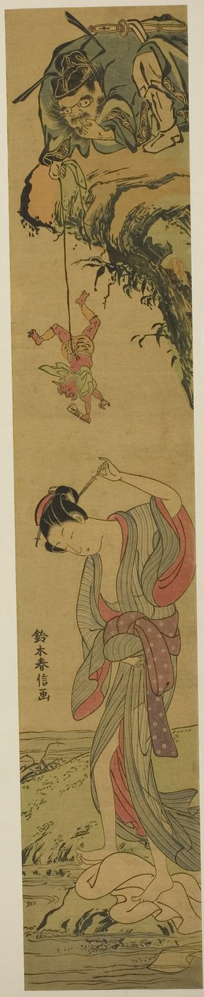 Zakochana Shoki autorstwa Suzuki Harunobu