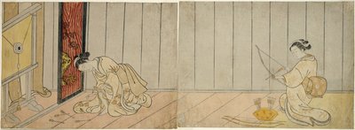 Galeria Łucznicza, 1765 autorstwa Suzuki Harunobu