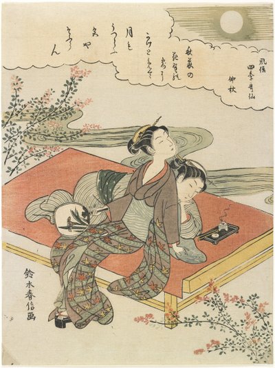 Ósmy Miesiąc, ok. godz. 1768 autorstwa Suzuki Harunobu