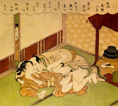 Dwoje kochanków, ok. 1750. autorstwa Suzuki Harunobu