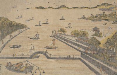 Zobacz Fukagawa, Edo, co? 1764. , komar. 1764. autorstwa Suzuki Harunobu
