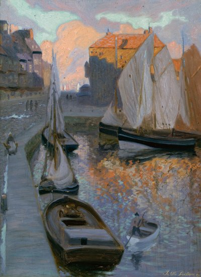 Port w Honfleur autorstwa Sven Otto Lindstrom
