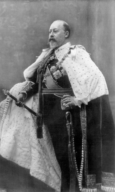 Król opłakuje cały świat, 1910. autorstwa Swain