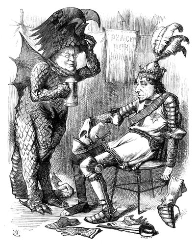 Św. Jerzy i smok po przedstawieniu, 1878. autorstwa Swain