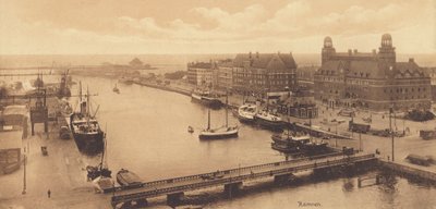 Malmo: port (zdjęcie czarno-białe) autorstwa Swedish Photographer