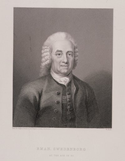 Emanuel Swedenborg (1688-1772) w wieku 80 lat, grawerowane przez W. Holla, z World Religion, wydane przez A. Fullarton & Co. autorstwa Swedish School