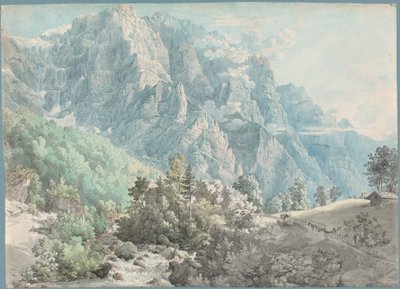 Masyw Glärnisch w Szwajcarii autorstwa Swiss 18th Century