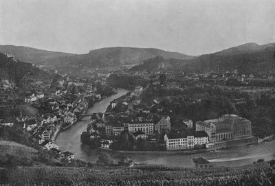 Baden, Vue Generale (zdjęcie czarno-białe) autorstwa Swiss Photographer