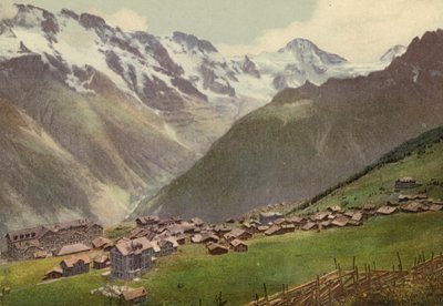 Berneński Oberland: Murren, widok całkowity (kolorowe zdjęcie) autorstwa Swiss Photographer