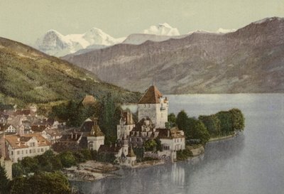 Berner Oberland: Oberhofen (kolorowe zdjęcie) autorstwa Swiss Photographer