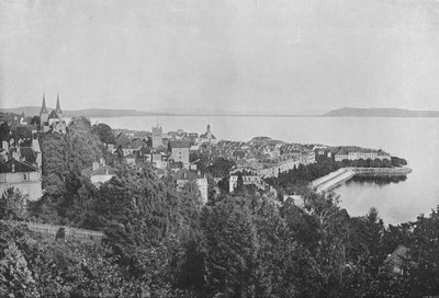 Neuchâtel, Vue Generale (zdjęcie czarno-białe) autorstwa Swiss Photographer