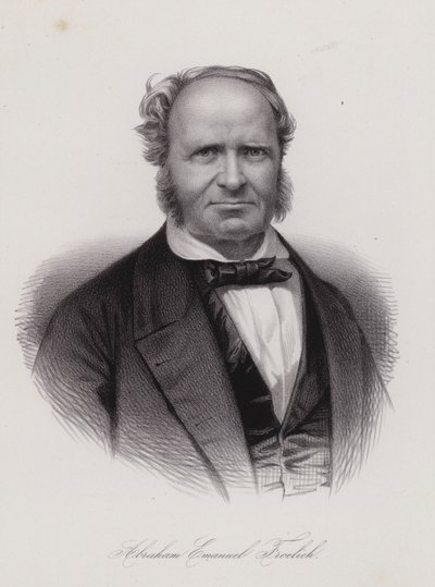 Abraham Emanuel Frohlich, szwajcarski poeta (grafika) autorstwa Swiss School