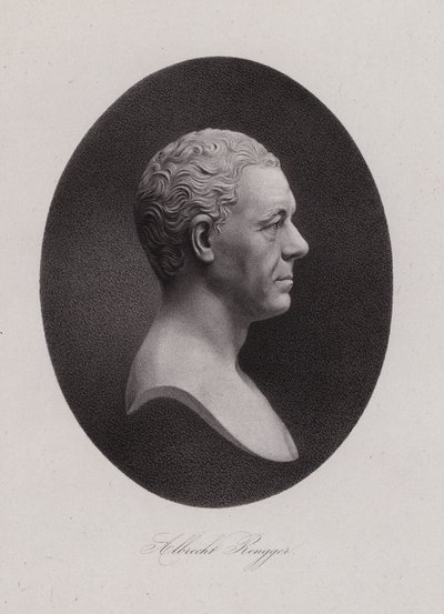 Albrecht Rengger, szwajcarski lekarz i drugi Landammann Szwajcarii (grafika) autorstwa Swiss School