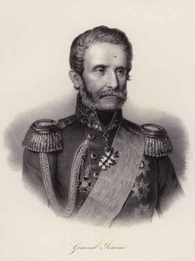 Antoine Henri, baron Jomini, szwajcarski generał i historyk wojskowy (grafika) autorstwa Swiss School