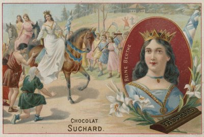 Berta Szwabii, królowa małżonka Rudolfa II Burgundii autorstwa Swiss School
