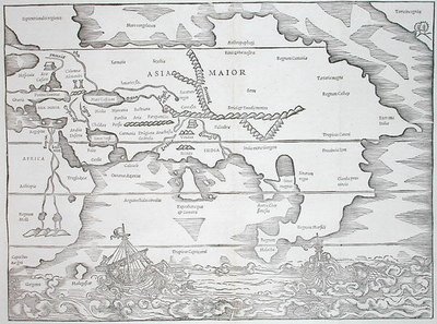 Europa, z „Polyhistor” rzeczy z całego świata...” Caiusa Juliusa Solinusa, publikacja Bazylea 1543 (drzewryt) autorstwa Swiss School