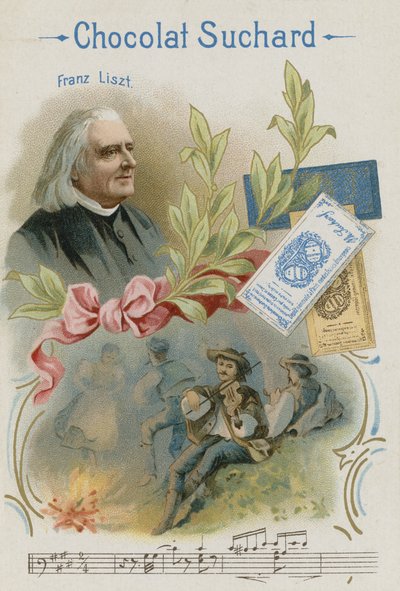 Franz Liszt, austriacki kompozytor i muzyk autorstwa Swiss School