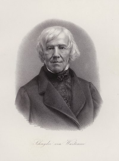 Franz Xaver Schnyder von Wartensee, szwajcarski kompozytor (grafika) autorstwa Swiss School