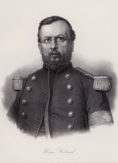 Hans Wieland, szwajcarski żołnierz (rycina) autorstwa Swiss School