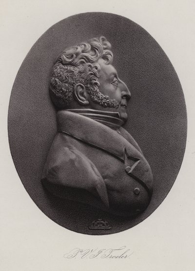 Ignaz Paul Vital Troxler, szwajcarski lekarz, polityk i filozof (grafika) autorstwa Swiss School