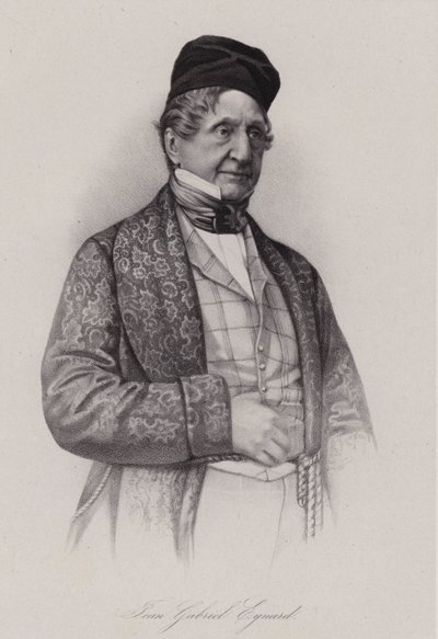 Jean-Gabriel Eynard, szwajcarski bankier (grafika) autorstwa Swiss School