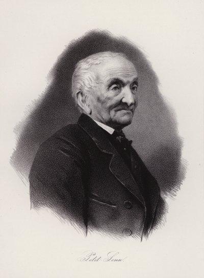 Jean Antoine Petit-Senn, szwajcarski poeta (grafika) autorstwa Swiss School
