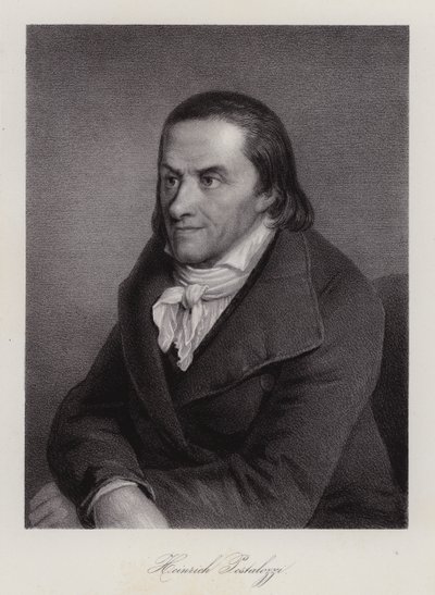 Johann Heinrich Pestalozzi , szwajcarski reformator edukacji (grafika) autorstwa Swiss School