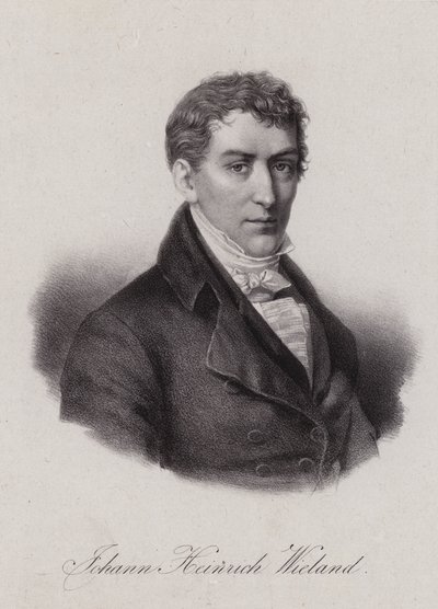 Johann Heinrich Wieland, szwajcarski prawnik i polityk w Republice Helweckiej (grafika) autorstwa Swiss School