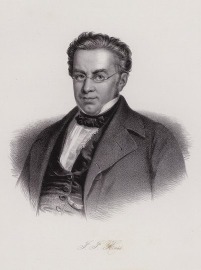 Johann Jakob Hess, szwajcarski prawnik i polityk (grafika) autorstwa Swiss School