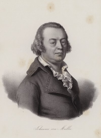 Johannes von Muller , szwajcarski historyk (grafika) autorstwa Swiss School