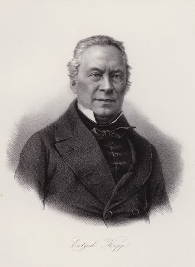 Joseph Eutych Kopp, szwajcarski historyk, poeta i polityk (grafika) autorstwa Swiss School