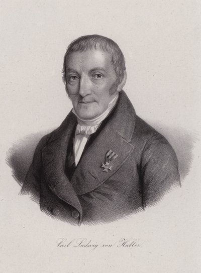 Karl Ludwig von Haller, szwajcarski prawnik (grafika) autorstwa Swiss School
