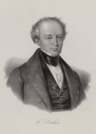 Karl Neuhaus, szwajcarski polityk (grafika) autorstwa Swiss School