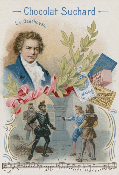 Ludwig van Beethoven, niemiecki kompozytor i pianista autorstwa Swiss School
