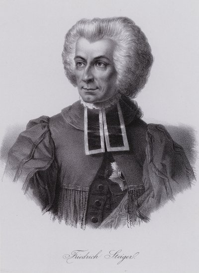 Niklaus Friedrich von Steiger , szwajcarski polityk (grafika) autorstwa Swiss School