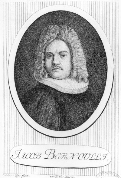 Portret Jacquesa Bernoulliego (1654-1705) autorstwa Swiss School