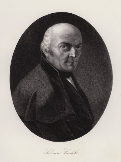 Salomon Landolt, szwajcarski polityk (grafika) autorstwa Swiss School