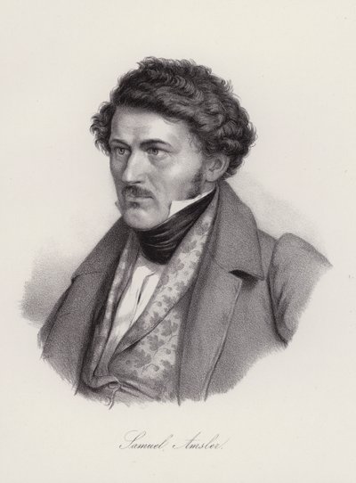 Samuel Amsler , szwajcarski grawer (grawerowanie) autorstwa Swiss School
