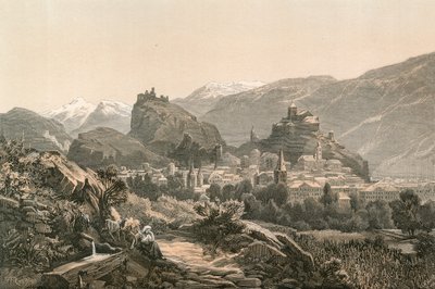 Sion, główne miasto kantonu Valais autorstwa Swiss School