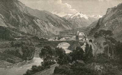 St. Maurice w Dolinie Dolnego Rodanu autorstwa Swiss School
