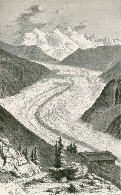 Lodowiec Gorner i Monte Rosa autorstwa Swiss School