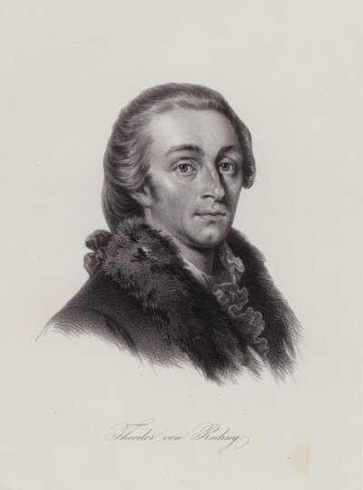 Theodor von Reding, urodzony w Szwajcarii generał hiszpański (grafika) autorstwa Swiss School