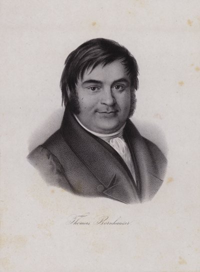 Thomas Bornhauser, szwajcarski teolog (grafika) autorstwa Swiss School